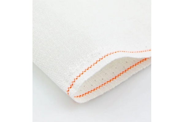 Тканина рівномірна для вишивання Floba Superfine Zweigart 35*46 см, 35 каунт, білий (3452/100), (канва для мікровишивки)